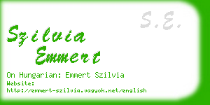 szilvia emmert business card